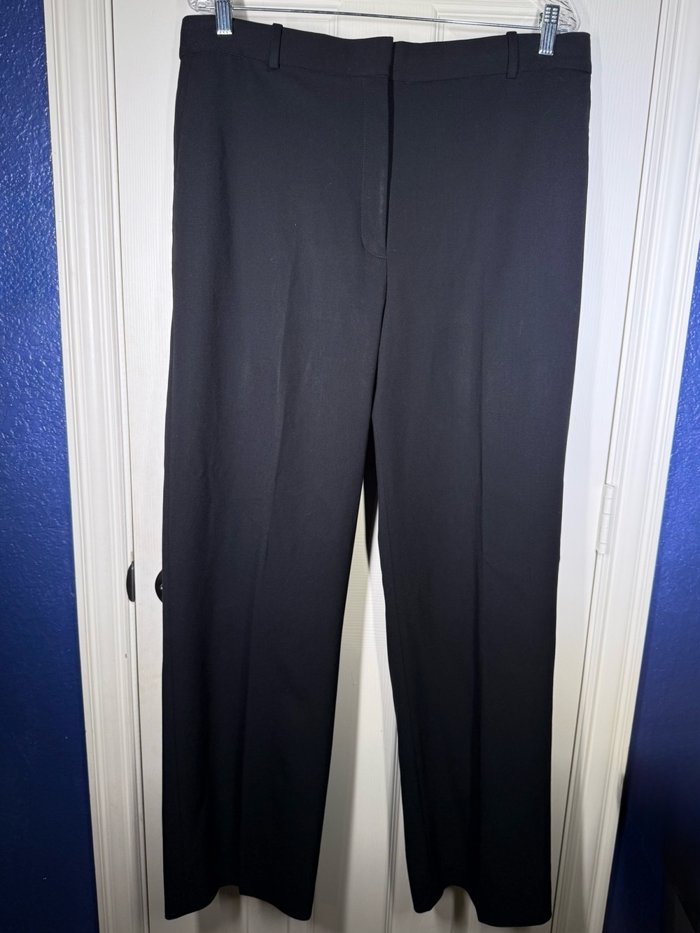 NWT Babaton Black Wool Straight-Leg Dress Trousers